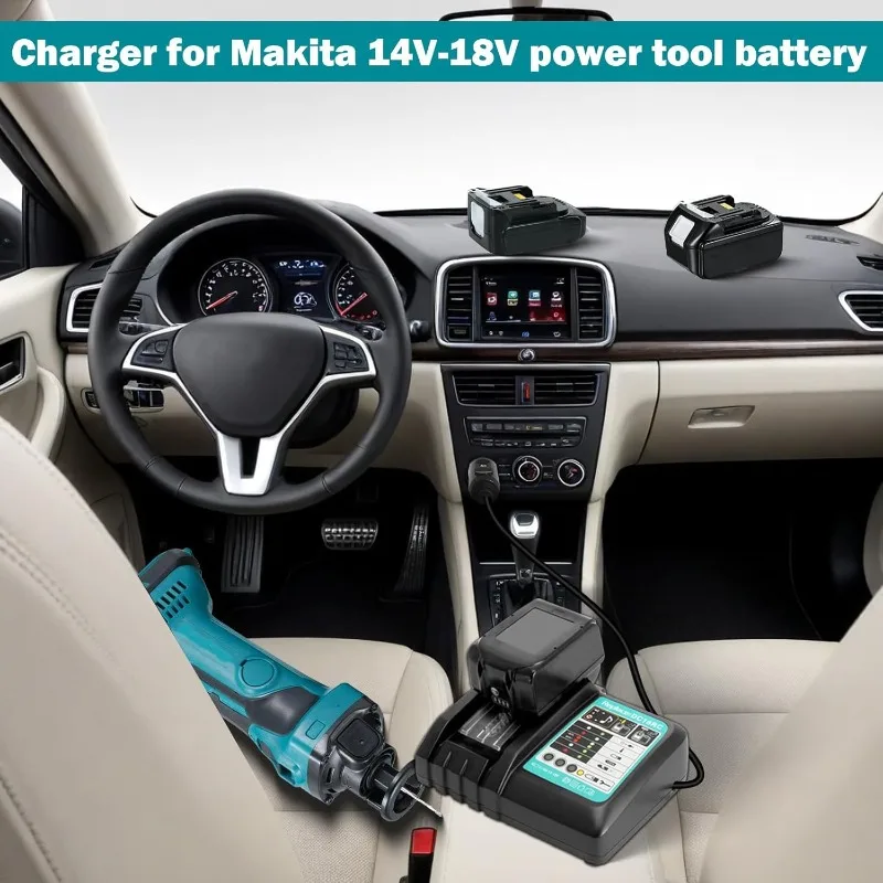 Cargador de coche DC18RC de ba - Makita Drill Hp1640 reseña y precio